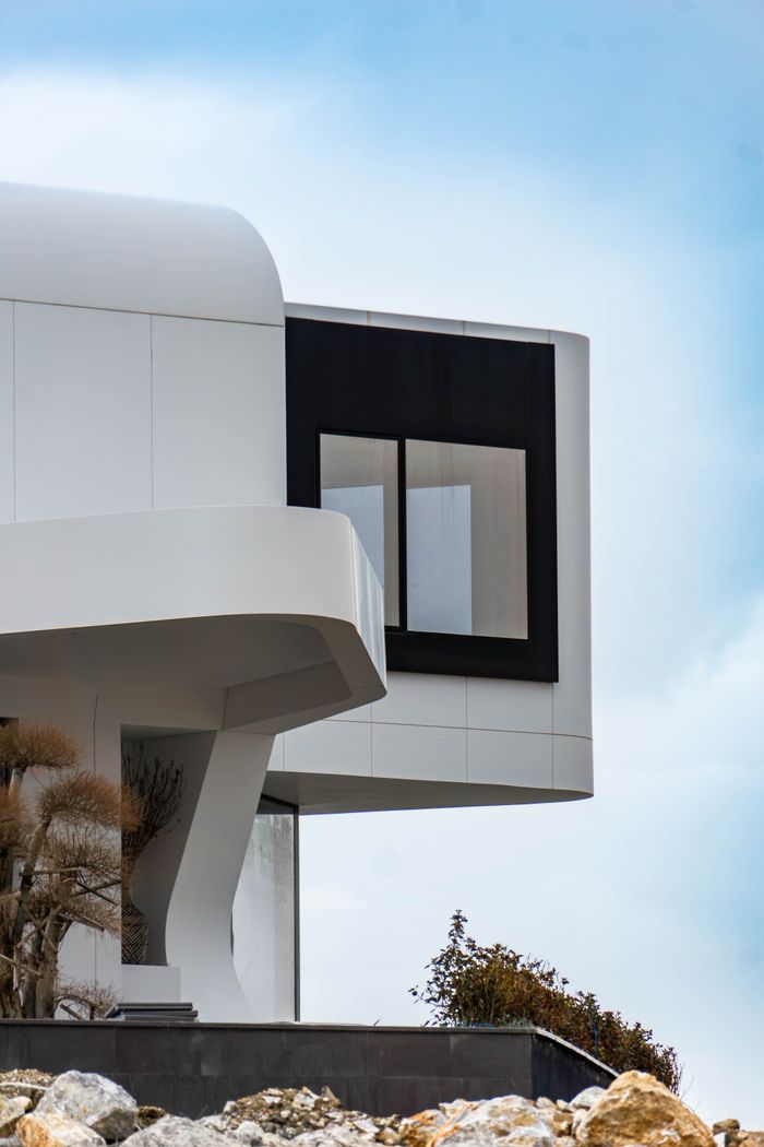 Services Contemporary building showcasing unique architectural design in Ankara, Türkiye.